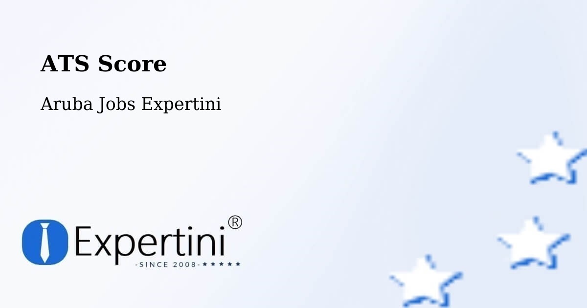 Resume ATS Score & Job Description Match Tool – Aruba - Aruba Jobs Expertini